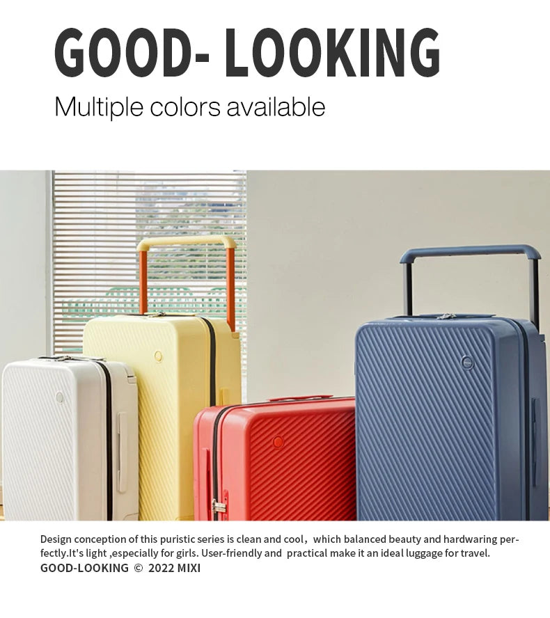 Mixi Wide Handle Hardside Suitcase M9276