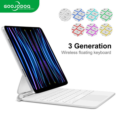 GOOJODOQ Magic Keyboard for iPad Pro 11 2024, Air 4/5/6, Pro 12.9, 10th Gen – Cover Case