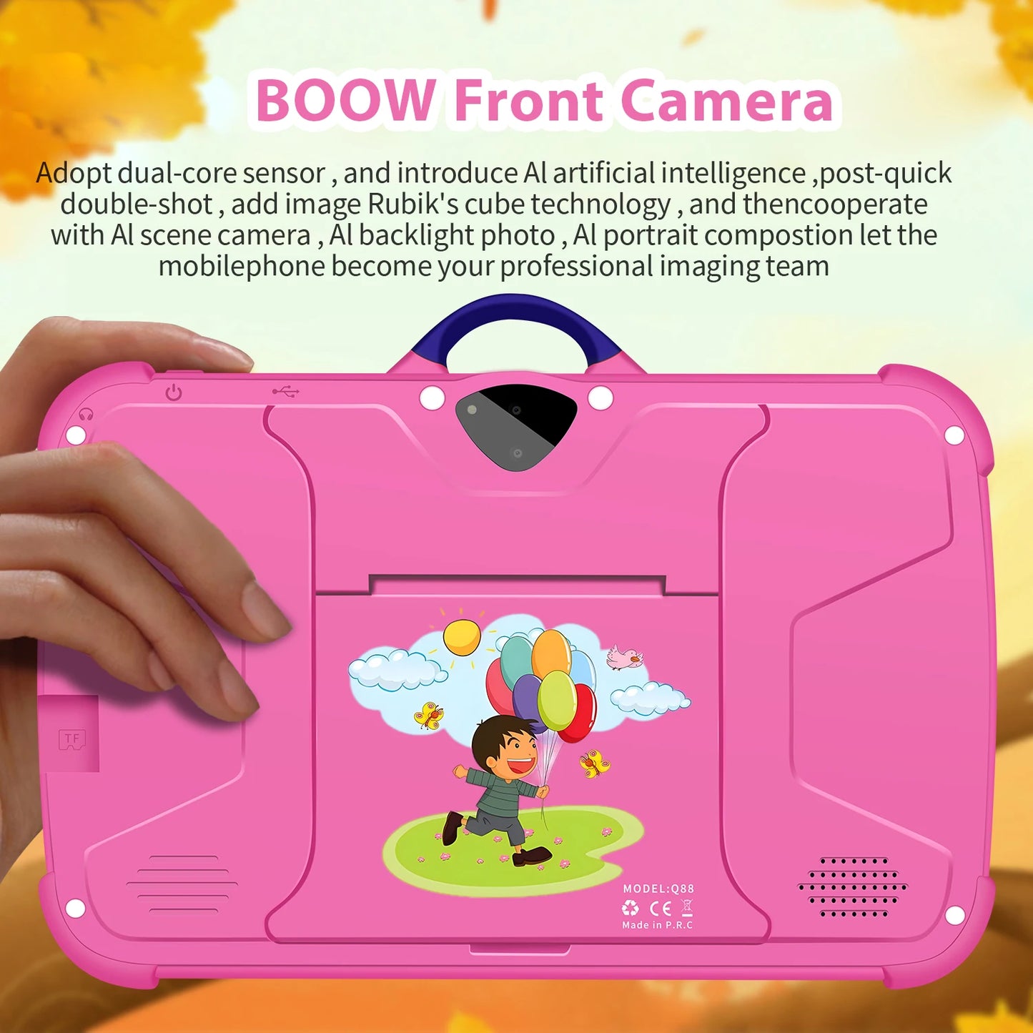 BDF Kids Tablet 7" – Quad Core, 4GB RAM, 64GB, Android, Educational