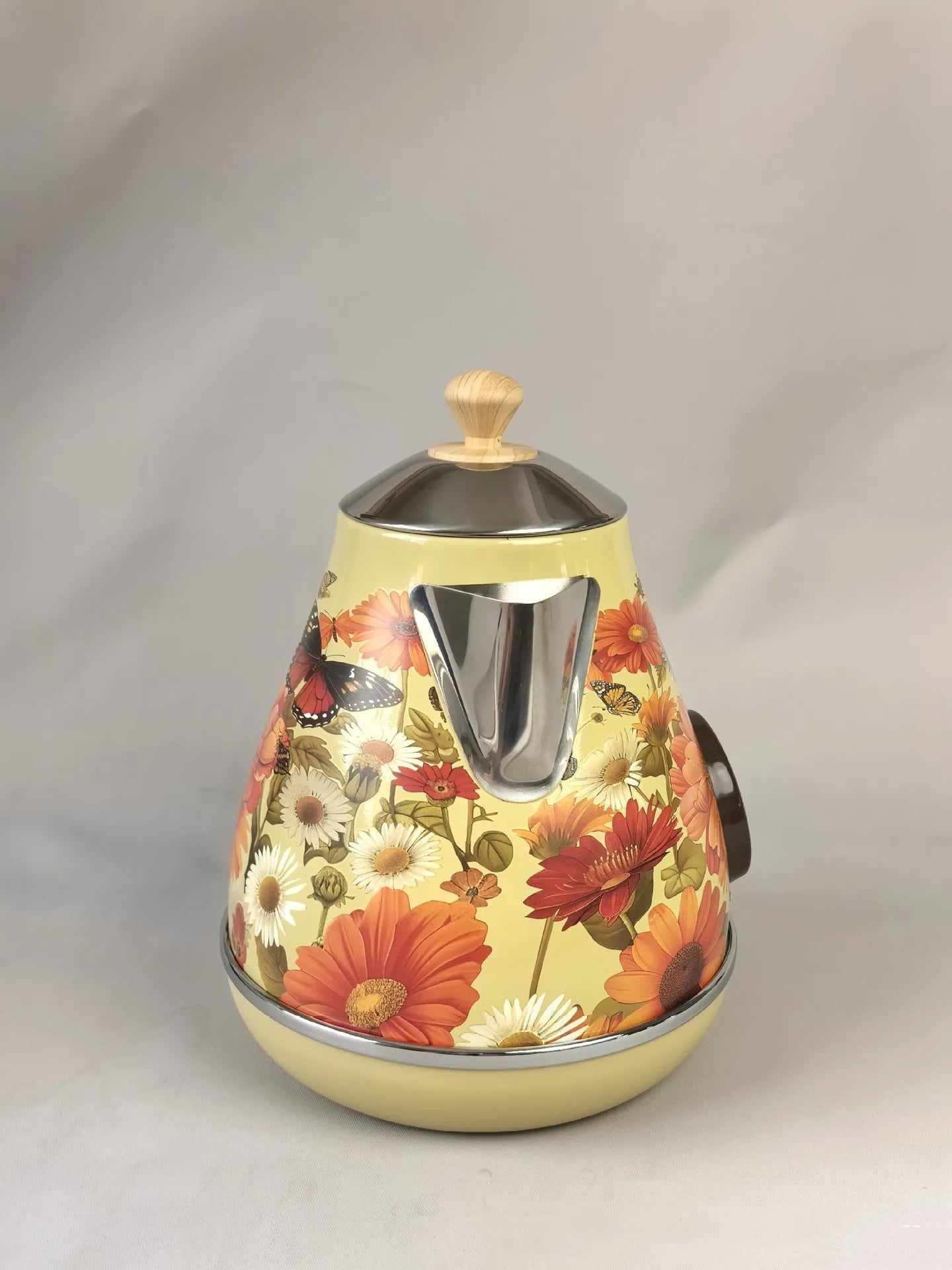 Dobleuno Retro Electric Kettle 1.7L – Thermometer, Auto Shut-Off, 304 Steel