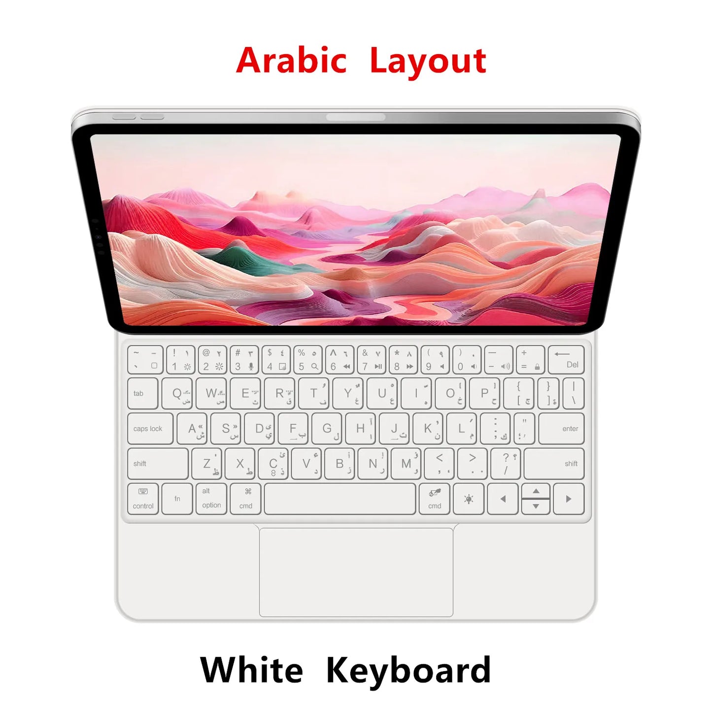 Magic Keyboard for iPad 11th Gen (A16) 2025 | Smart Case | Multi-Language | Black & White | 7 Languages