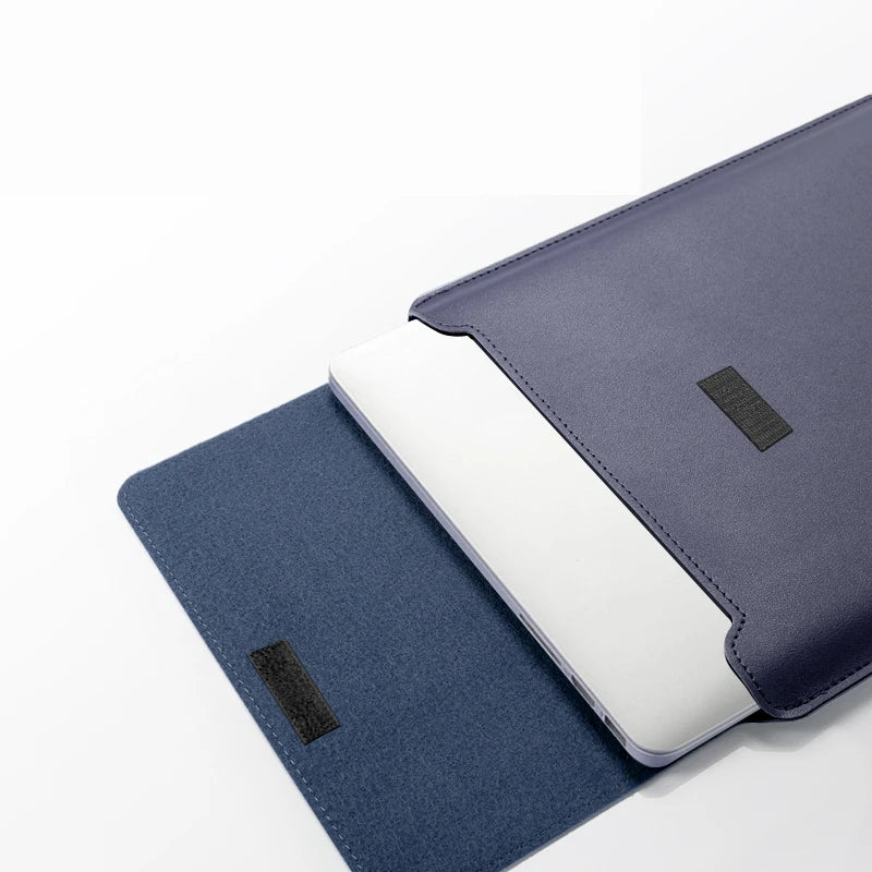 Laptop Sleeve Bag for MacBook Air 13 M4/M3/M2/M1, Pro 13/14/16, Huawei, ASUS, Dell – 11–16", PU Leather