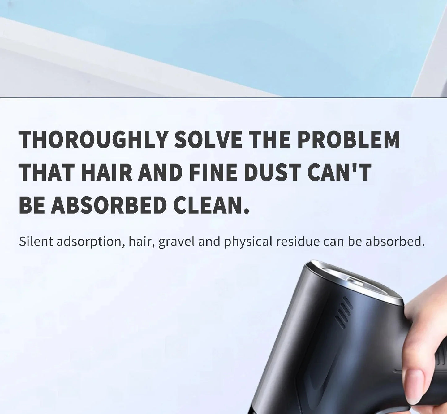 CENRR 98000Pa Cordless Car Vacuum Cleaner – Handheld, Wireless, Powerful Suction with Air Gun