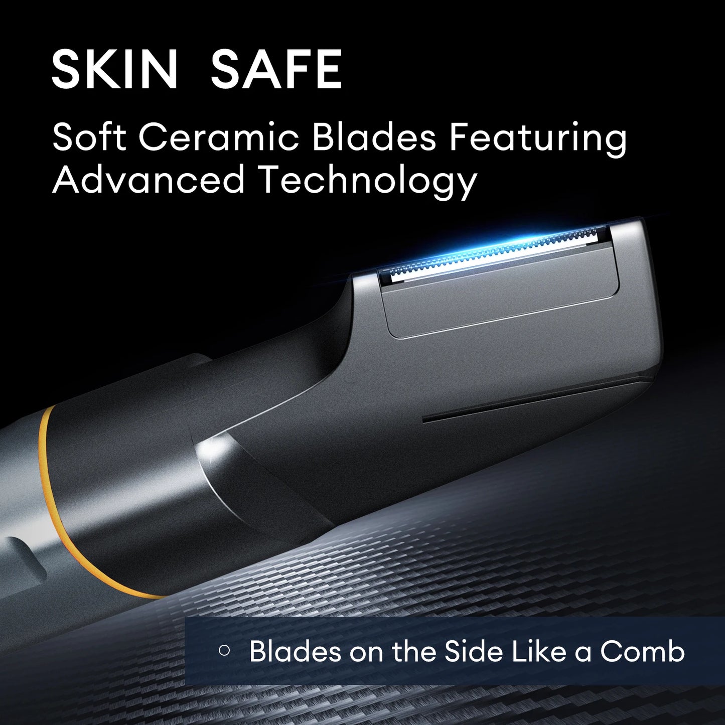 Kensen 3-in-1 Body Hair Trimmer Kit – Pubic Hair Shaver, Nose & Beard Trimmer, IPX6 Waterproof Electric Shaver