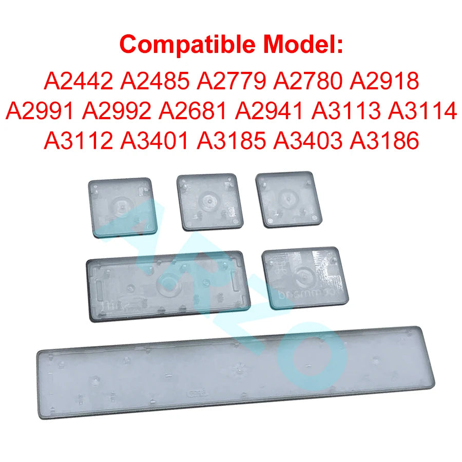 MacBook Pro Air Keycap Replacement Set M1 M2 M3 — 13" 14" 16" Keyboard Repair (A2442 A2485 A2779 A2780 A2681 A2941)