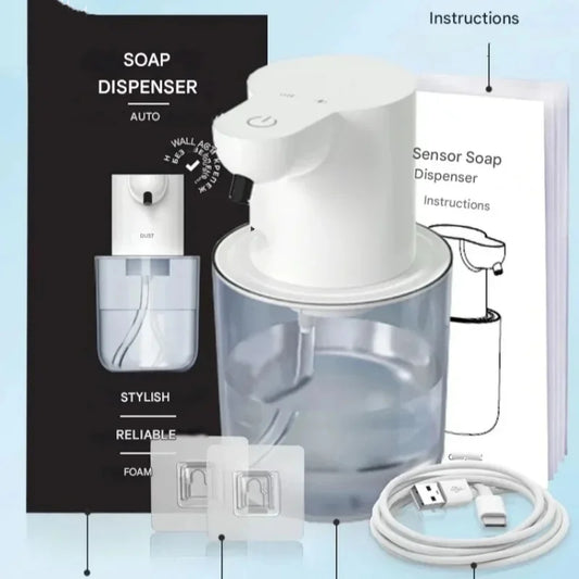 JPNPL Automatic Soap Dispenser – 400ml, 4-Gear Infrared Sensor, Foam & Liquid, IPX5, for Home & Bathroom