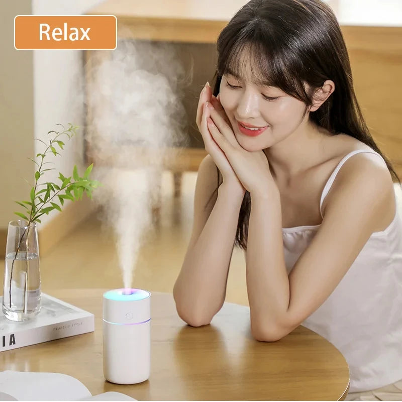 HOMEFISH Mini USB Aroma Diffuser – Portable Rechargeable Wireless Humidifier, Essential Oil Atomizer for Home & Car