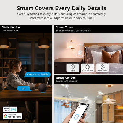SONOFF ZBMINIR2 Extreme Zigbee Smart Switch – Detach Relay, eWeLink, ZBBridge-U, 2400W