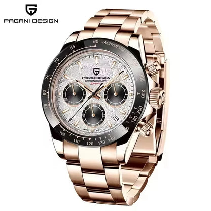 PAGANI DESIGN PD1644 Men's Quartz Chronograph Watch – Sapphire Crystal, 100M Water Resistant