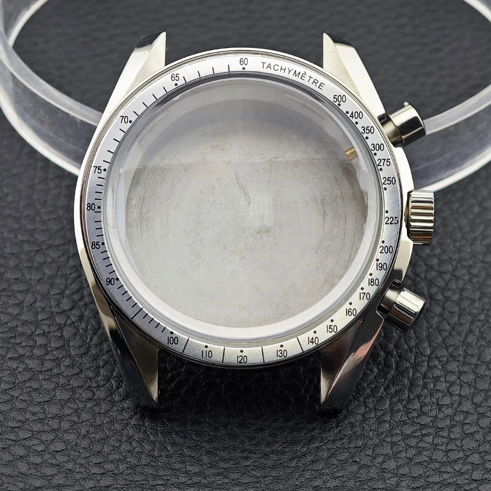 39.7mm Men's Watch Case for VK63 Movement – Metal Case with 20mm Strap Fit & Watch Box