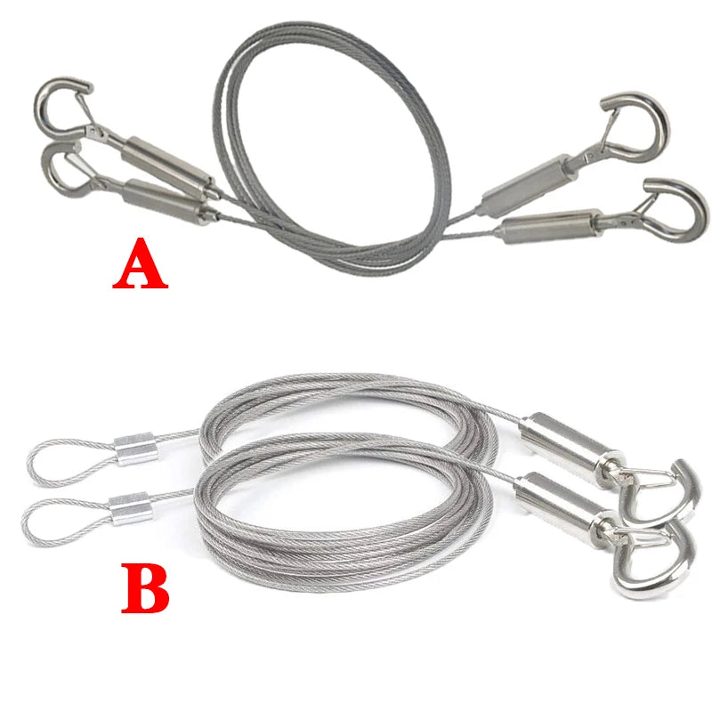 Adjustable Stainless Steel Wire Rope Clothesline