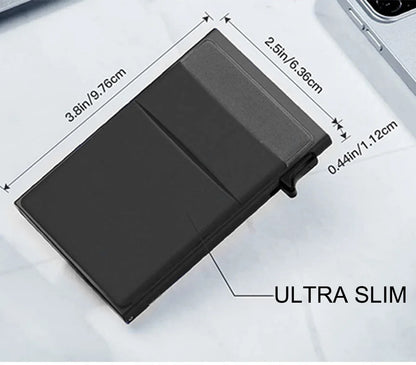 RFID Blocking Slim Metal Card Holder Wallet