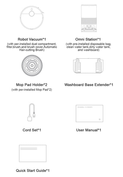 Xiaomi MIJIA M40 Robot Vacuum Cleaner – High-Precision Obstacle Avoidance, 12kPa Suction | EU/UK