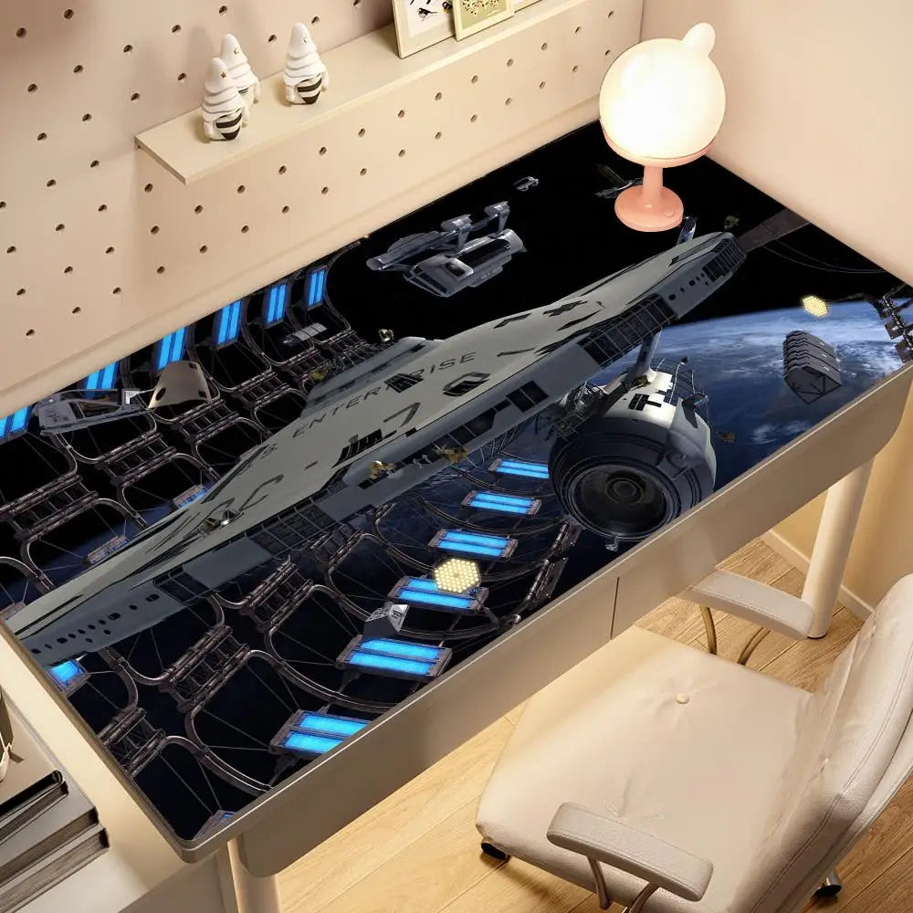 XXL Gaming Mouse Pad – Sci-Fi Space Design, Non-Slip Rubber Base