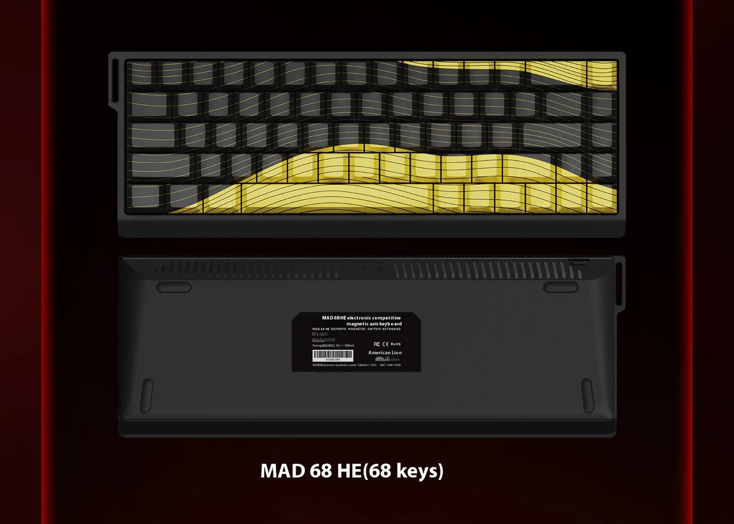 Madlion Mad 60He / 68He Magnetic Switch Mechanical Keyboard – Hall Effect, Wired, RGB, Esports