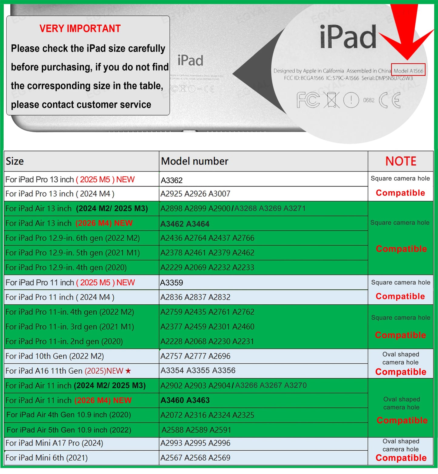 SZEGYCHX 720° Rotating iPad Case | PU Leather | Magnetic | Fits Pro, Air, Mini, iPad 7–11th Gen