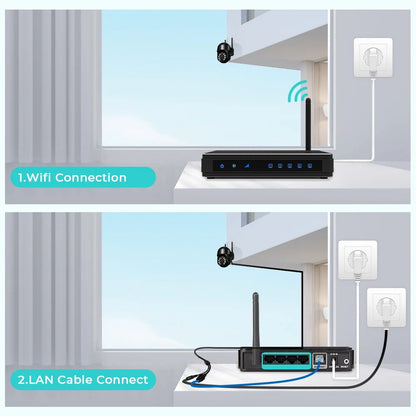 8MP 4K PTZ WiFi IP Camera – Auto Tracking, Speed Dome, Outdoor Smart Surveillance (ICSEE)