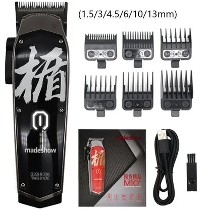 Madeshow M10 Professional Cordless Hair Clipper & Beard Trimmer
