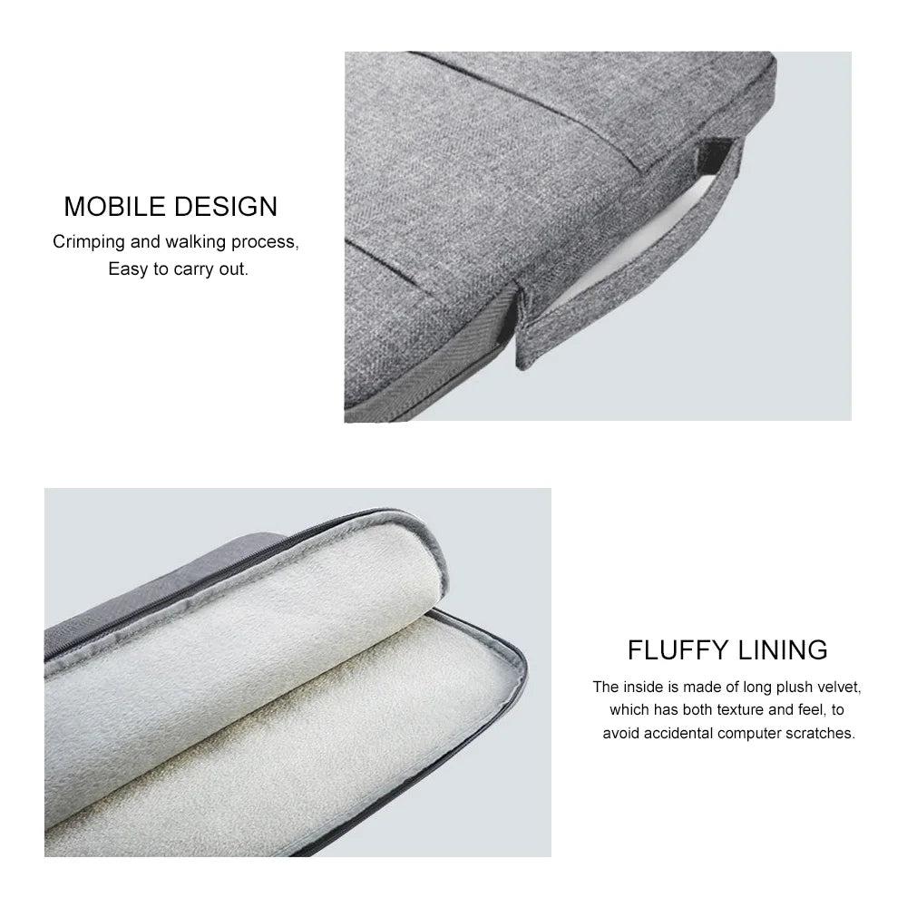Wool Felt Laptop Sleeve Bag 12–16" – For MacBook Air/Pro, Huawei, Xiaomi, HP, Dell