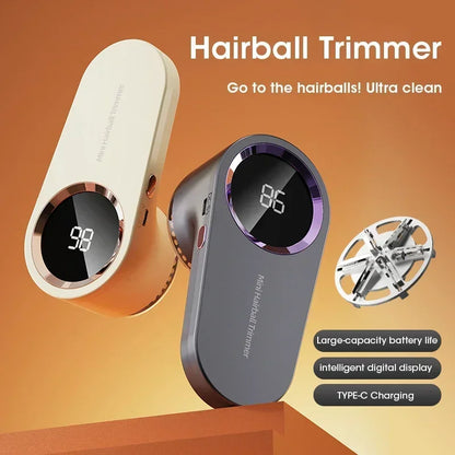 Electric Lint Remover — Smart LED Digital Display, USB Charging, Portable Fabric Hair Ball Trimmer