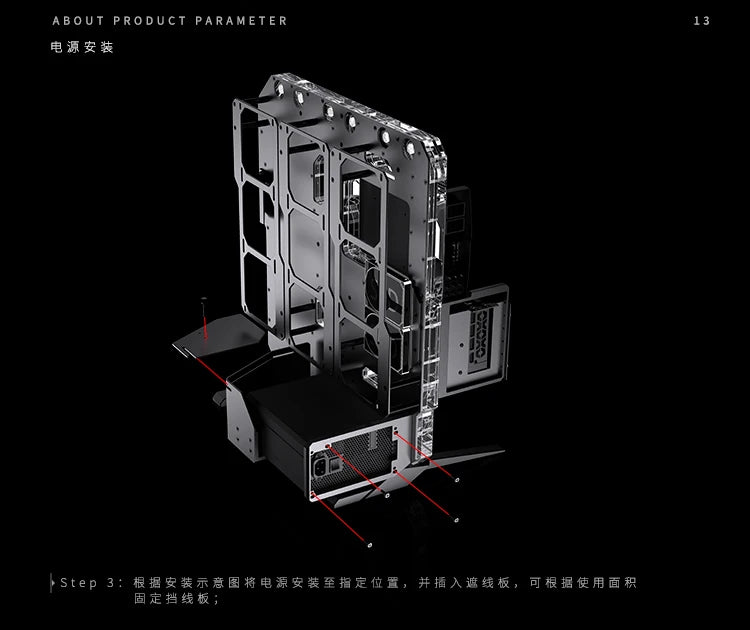 Granzon G20 Open Frame Chassis Distro Plate – Water Cooling Computer Case