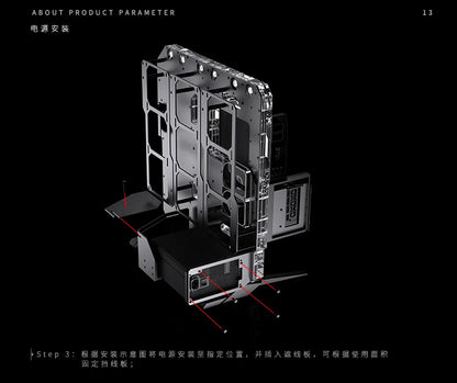 Granzon G20 Open Frame Chassis Distro Plate – Water Cooling Computer Case