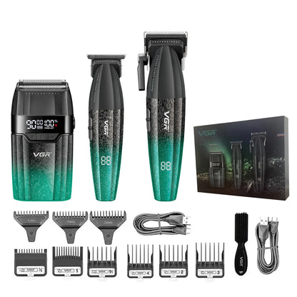 VGR V-640 Professional Hair Clipper | 9000 RPM | Cordless | Metal Body | Men's Trimmer