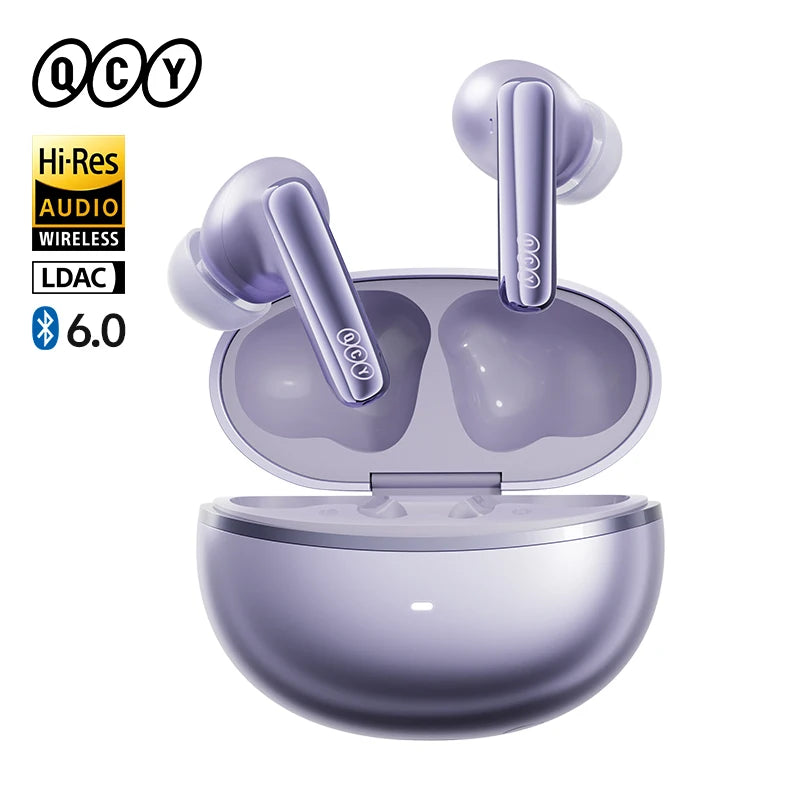QCY MeloBuds N70 Wireless Earbuds – ANC, Bluetooth 6.0, LDAC, 50H, IPX5