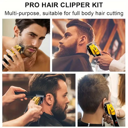 R.E.D. Shopping T9 Vintage Men's Electric Hair Clipper with beard and nose trimmer attachments in a personal care kit.