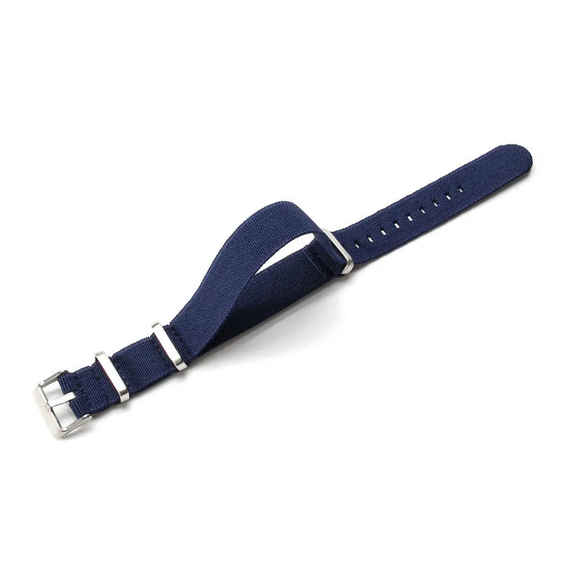 Elastic NATO Nylon Watch Strap 18/20/22mm | Breathable Woven Watchband