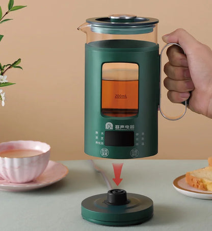 600ml Smart Tea Maker & Electric Kettle – Portable Mini Health Pot, Auto Keep Warm, Multi-Function | 220V Travel