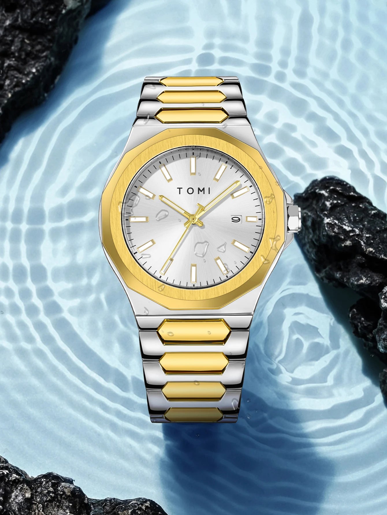 TOMI Luxury Men’s Watch & Gift Box Set – Business Quartz Watch