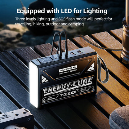 MOVESPEED Z70 Pro Power Bank 70000mAh – 100W Fast Charge, USB-C, for iPhone, Laptop, Outdoor