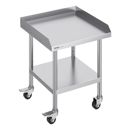 SucceBuy Commercial Work Table v2 | Stainless Steel, 4 Wheels, Heavy Duty Food Prep Worktable