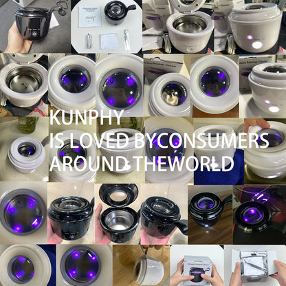 KUNPHY Dental Pod Ultrasonic Retainer Cleaner 200ml – UV Sterilization, 3 Modes for Aligners & Night Guards