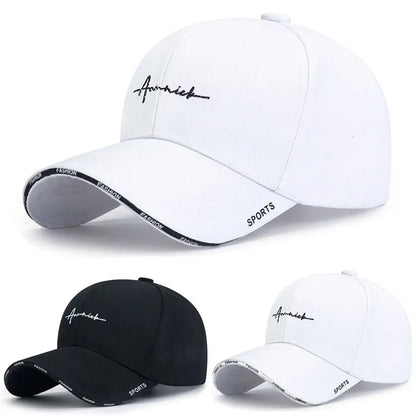 Cotton summer sun hat with adjustable brim, solid color baseball cap for women, offers sun protection and casual style.