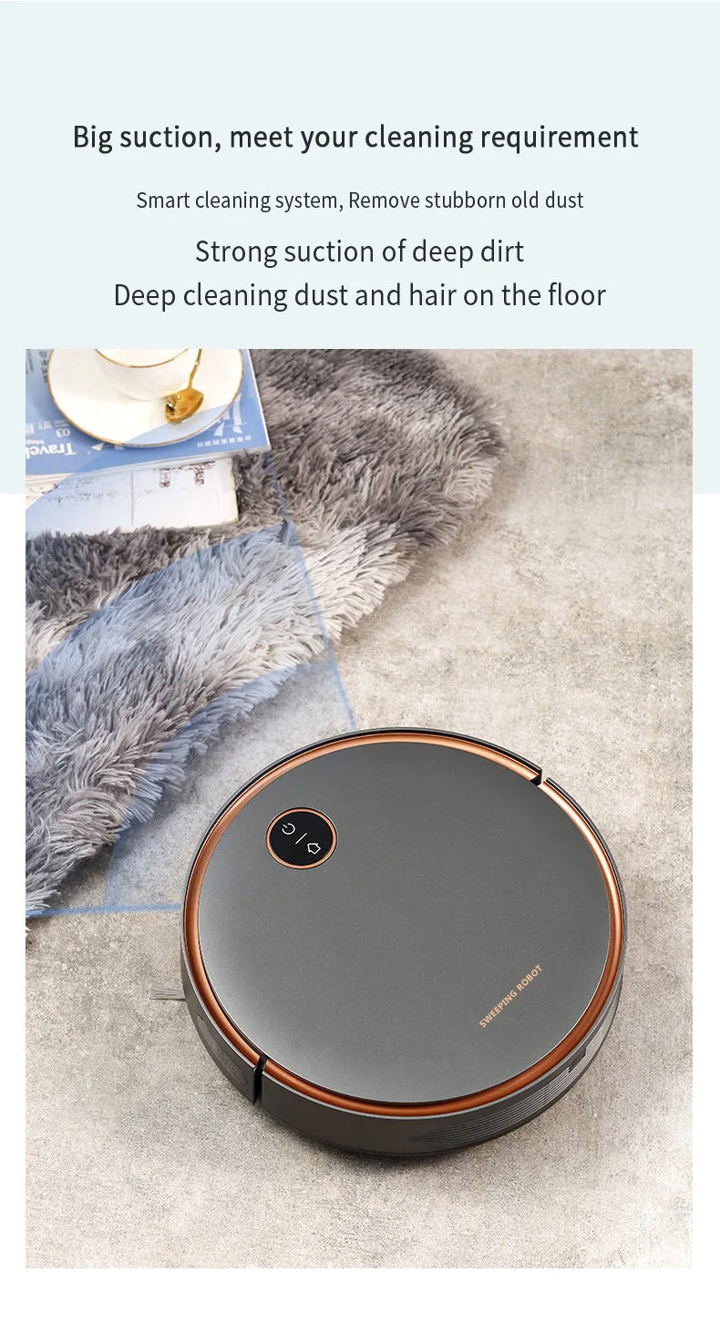 5000Pa Robot Vacuum Cleaner 3-in-1 – Sweep, Vacuum & Mop, EU Plug
