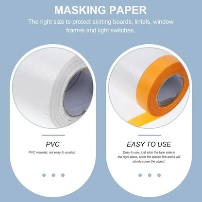 Disposable Self-Adhesive Dustproof Film – Cuttable Furniture & Room Cover