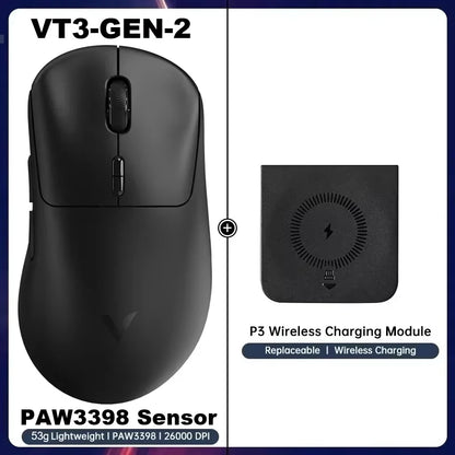 Rapoo VT3 GEN-2 Wireless Gaming Mouse – 53g, 8KHz, 26000DPI, 10 Buttons