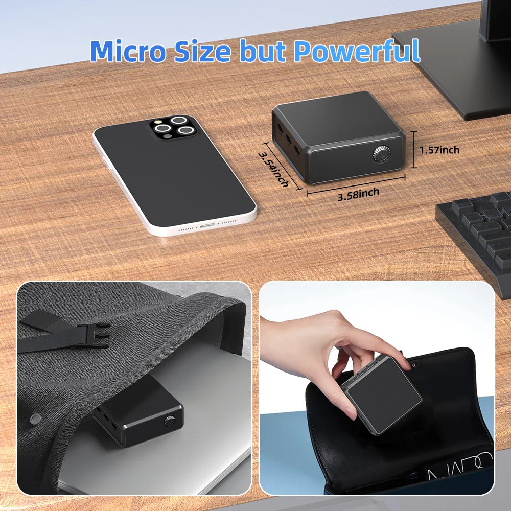 TexHoo M8 Mini PC – Intel N100, 16GB DDR5, 128GB/256GB/512GB SSD, Windows 11