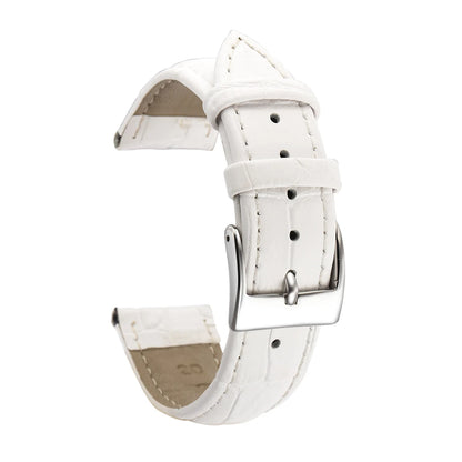 Premium Genuine Leather Watch Strap | 12–24mm, 9 Colors + Tool