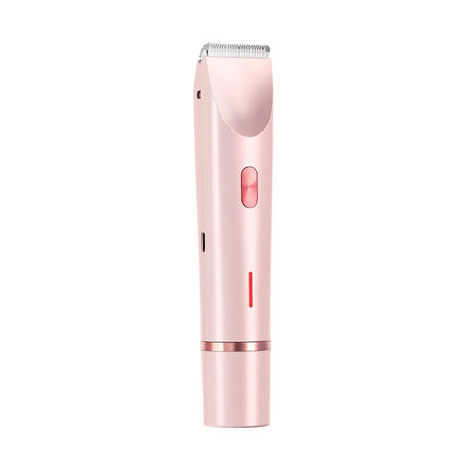 Dual-Head Rechargeable Electric Epilator for Women – Intimate Grooming, Body Hair Removal, Wet & Dry