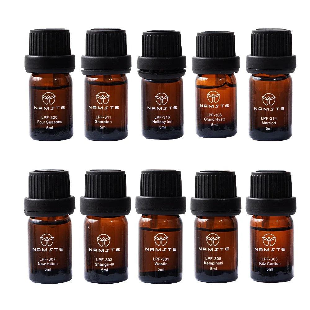 100% Pure Essential Oil Set 10x5ml – Hotel, Floral, Perfume & Mix Scents for Aroma Diffuser