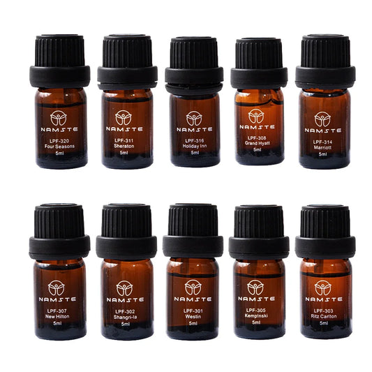100% Pure Essential Oil Set 10x5ml – Hotel, Floral, Perfume & Mix Scents for Aroma Diffuser