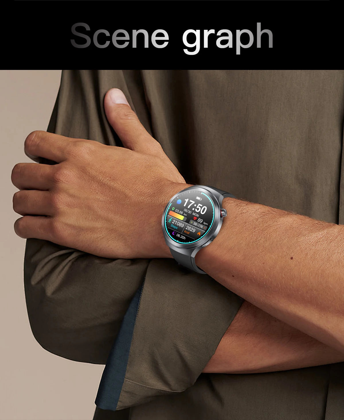 2025 Health Smart Watch – ECG+PPG, Blood Pressure, Blood Oxygen, Uric Acid, Bluetooth Call