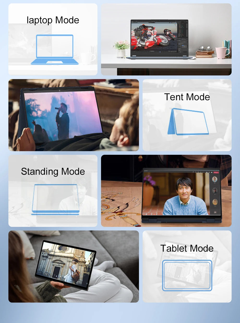 Ninkear YBOOK 15 2-in-1 Laptop – 15.6" 360° Touchscreen, AMD, 16GB, 512GB, Win11