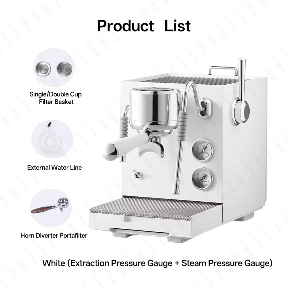CAFOVO E120 Semi-Automatic Espresso Machine | 20 Bar | Steam Wand | EU 220V