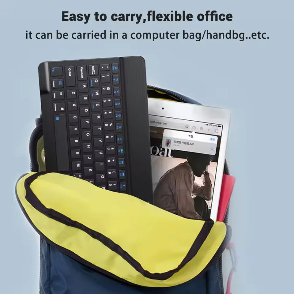 Bluetooth Wireless Keyboard & Mouse Combo for iPad, iOS, Android, Windows