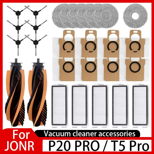 JONR P20 PRO / T5 Pro Robot Vacuum Spare Parts – Brush, Filter & Mop Replacement