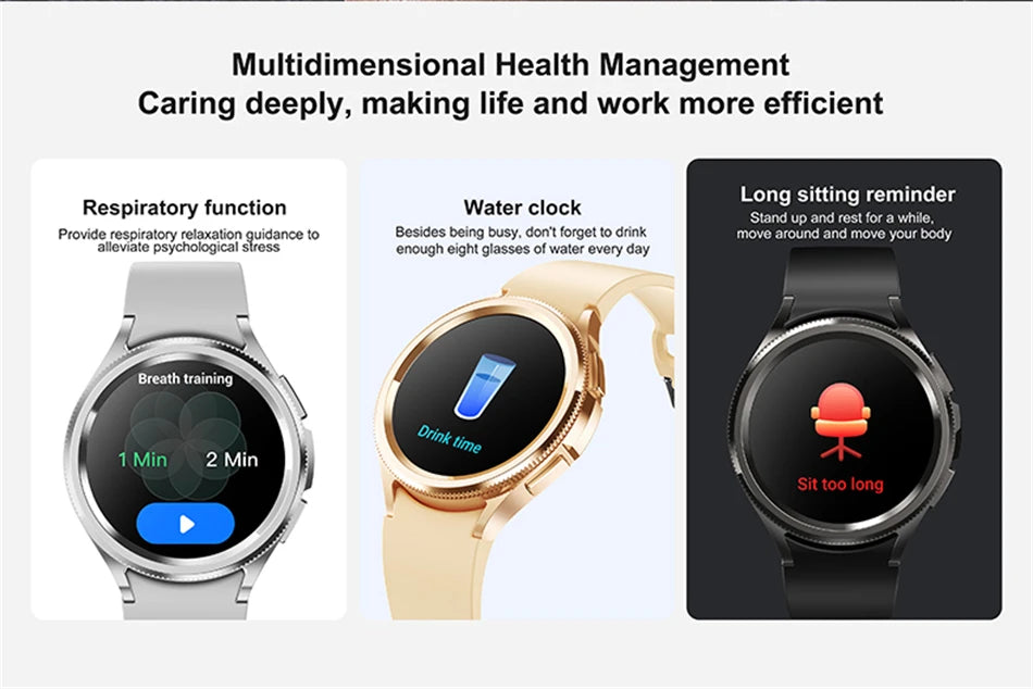 2025 Smart Watch 6 – AMOLED HD Screen, 100+ Sport Modes, IP68 Waterproof, Android & iOS